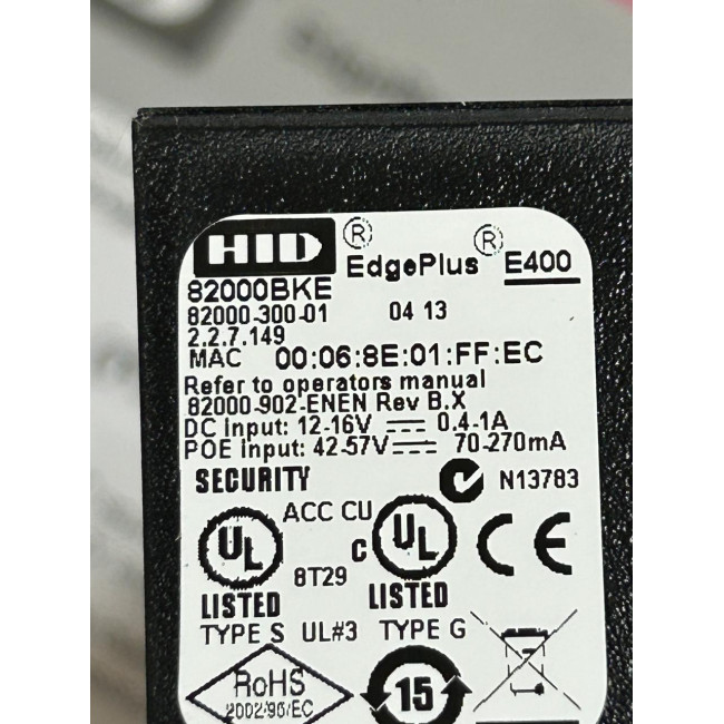 HID 82000BKE. Сетевой IP-контроллер EdgePlus Host E400