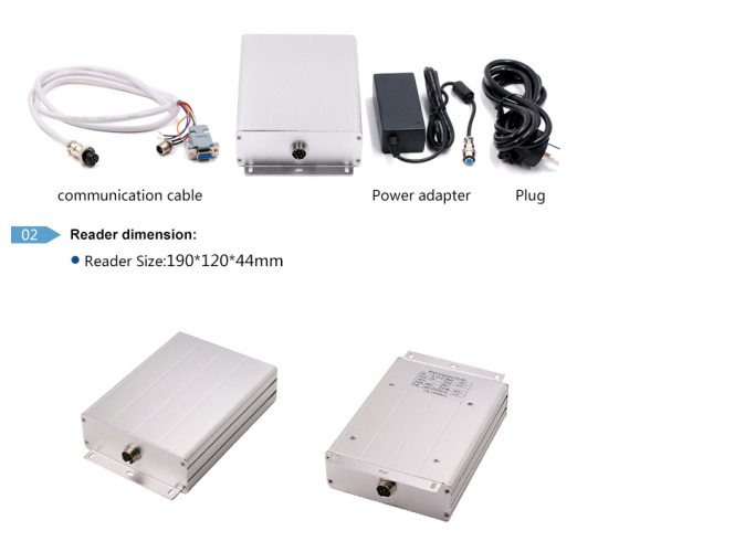 UHF RFID считыватель RS232 WG26 865-868 Mhz с одним антенным портом