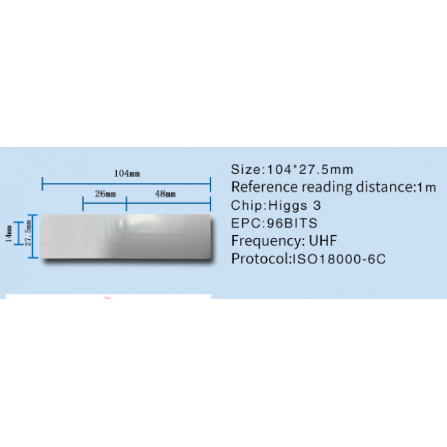 Метка EPC метка 860-960 мГц (клейкая)