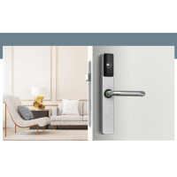 Замок гостиничный беспроводной.  HSU-9939-S (матовое серебро)