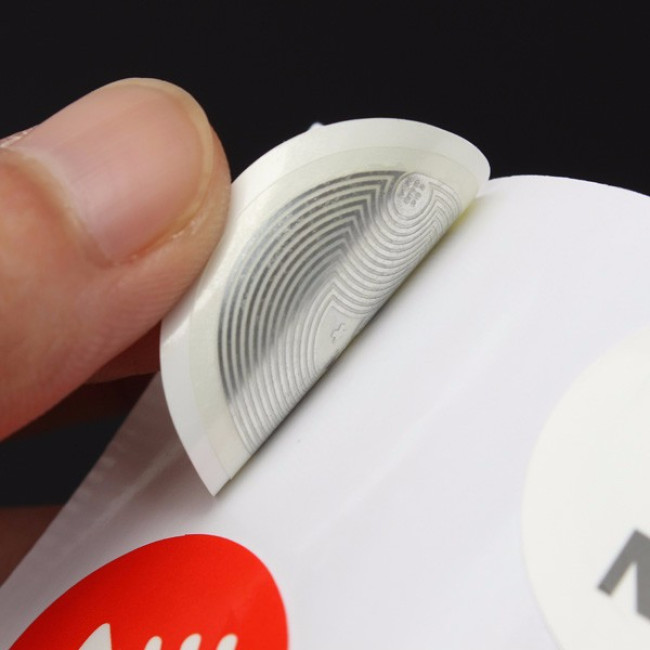 NFC Ntag213 Метка самоклеящаяся бумажная RFID 13.56MHz ISO14443A 25mm
