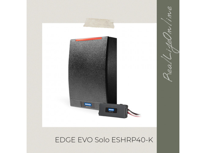 Автономный cтандартный IP-контроллер EDGE EVO Solo ESHRP40-K на одну дверь со встроенным считывателем multiCLASS