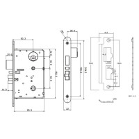 Замок гостиничный беспроводной. HSU-9936-S (Матовое серебро)